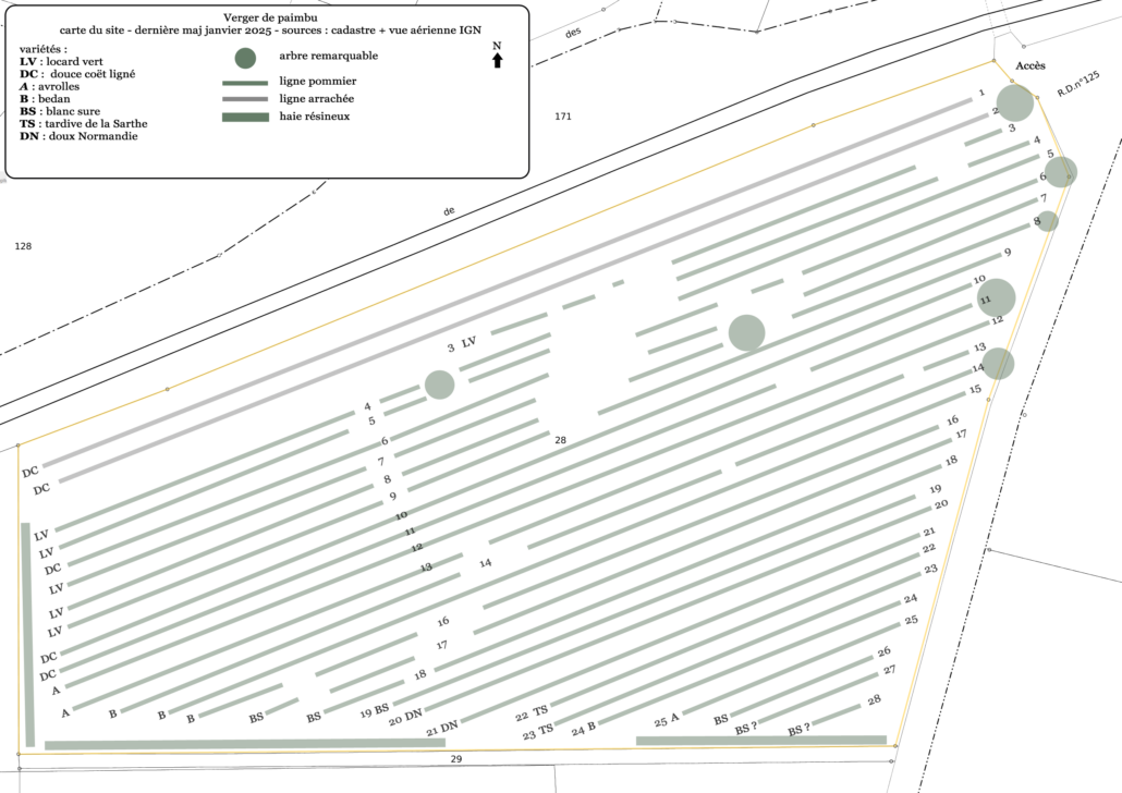 plan du verger